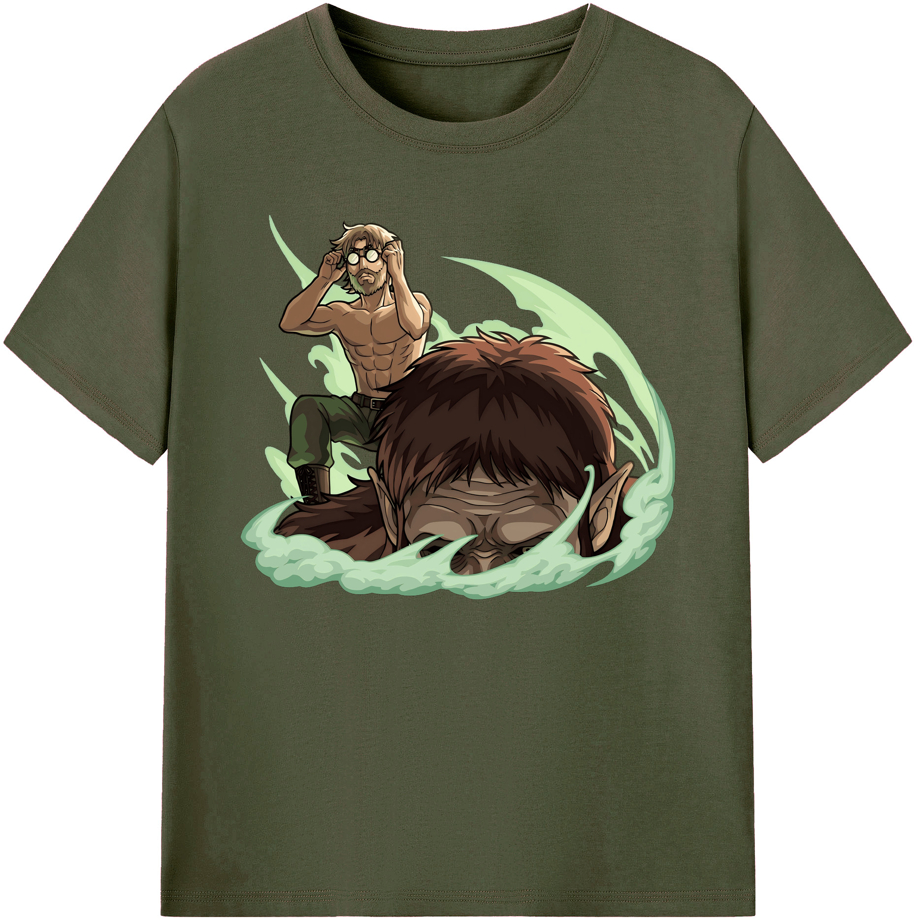 （画像用） 進撃の巨人 Attack on Titan 綿100％ メンズ半袖Tシャツ｜肌触りやわらか＆通気性